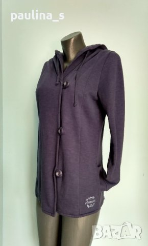 Ватирано яке с качулка и асиметрично закопчаване "elements"® / голям размер 