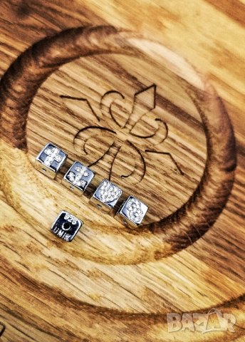 Дамска, бебешка или мъжка сребърна гривна Вяра, Надежда, Любов, Безкрайност с цирконий, снимка 3 - Гривни - 43819352