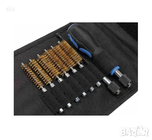 КОМПЛЕКТ ЧЕТКИ ЗА ПОЧИСТВАНЕ НА ИНЖЕКТОРНИ ГНЕЗДА 20 ЕЛЕМЕНТА, снимка 5 - Аксесоари и консумативи - 39614417
