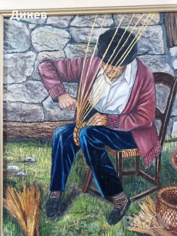 Маслена картина върху платно Испания P.Lozano масло, снимка 4 - Картини - 51695164