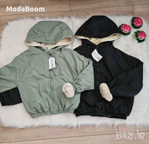 Ватирано дамско яке Различни цветове 