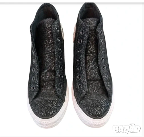 кецове на платформа Converse All Star CTAS Luxury Mid Wedge номер 40,5, снимка 5 - Кецове - 53501831