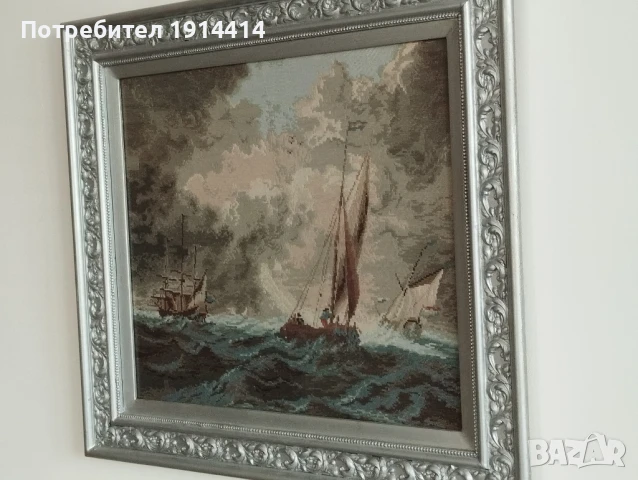 Гоблени по Вилер прецизно ушити по поръчка от специалист с DMC конци, снимка 12 - Гоблени - 50590587