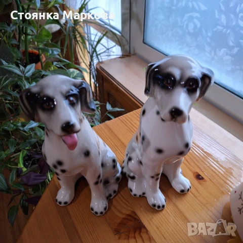 Две керамични кучета, снимка 2 - Декорация за дома - 53468358