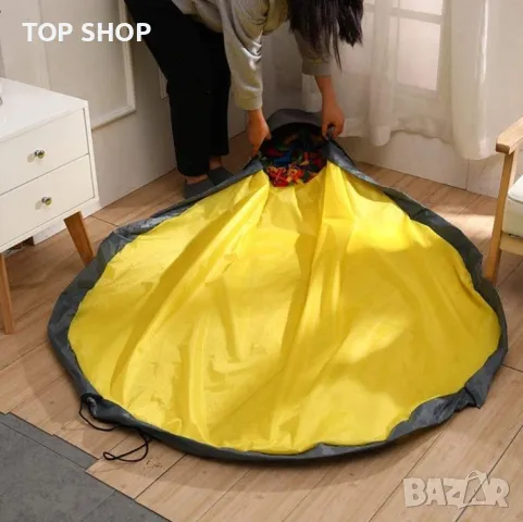 Livarno Кошница за играчки 3 в 1 постелка за игра син и розов цвят, снимка 5 - Образователни игри - 48818902