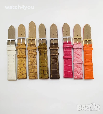 НОВА БЯЛА КАИШКА ОТ ЕСТЕСТВЕНА КОЖА.БЕЛИ КАИШКИ ЗА ЧАСОВНИЦИ.BIALA KAISHKA BQLA KAI{KA WHITE STRAP, снимка 11 - Каишки за часовници - 37700150