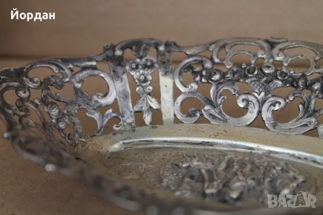 Сребърна фруктиера, снимка 11 - Други ценни предмети - 49862320