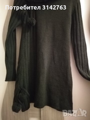 Туника плетиво с вълна. S/M/L, снимка 3 - Блузи с дълъг ръкав и пуловери - 43699020