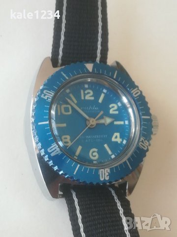 Ruhla wasserdicht. Germany. Дамски часовник. Амфибия. Водолазен. Механичен. Гмуркане. Vintage watch, снимка 10 - Дамски - 39998494
