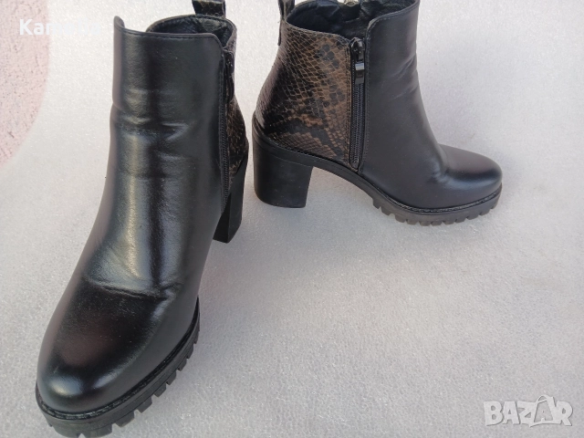 Боти на ток, 36 номер , снимка 4 - Дамски боти - 52640329