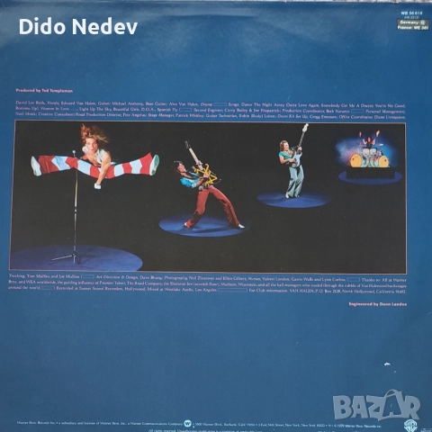 Грамофонна Плоча (Van Halen - Van Halen II), снимка 2 - Грамофонни плочи - 51979920