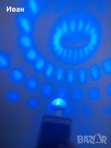 Промо / Мини  DJ лампа разпръскваща цветна светлина + преходник микро УСБ / УСБ 2.0, снимка 17 - Друга електроника - 28107736