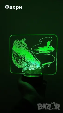 Нощни лампи на тема лов и риболов , снимка 4 - Лед осветление - 49598585