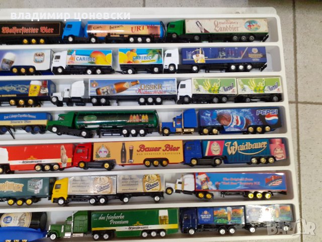 Голяма колекция камиончета TIR,рекламиращи бира,камион,количка,играчка, снимка 6 - Колекции - 39644652