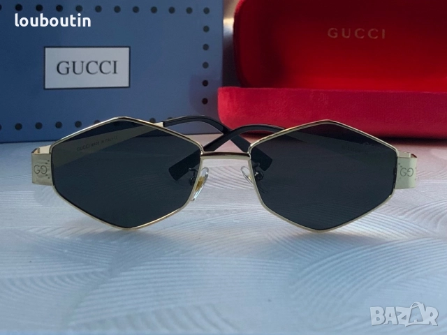 Дамски слънчеви очила Gucci ромб 3 цвята черни сребърни златни , снимка 7 - Слънчеви и диоптрични очила - 51704125