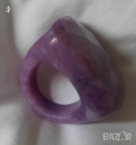 Масивен пръстен от АМЕТИСТ, снимка 9 - Пръстени - 40689026