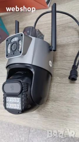 Професионална WIFi камера за наблюдение, TSS-P11-30, Full HD, с 2 4MP/4MP лещи, 8X увеличение, нощно, снимка 2 - IP камери - 48584818