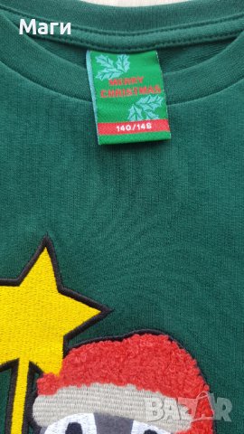 Коледен блузон 10-11 години , снимка 3 - Детски Блузи и туники - 38596783