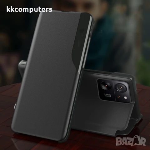 Xiaomi Redmi Note 14 5G View Window Кожен Калъф и Протектор, снимка 4 - Калъфи, кейсове - 50890991