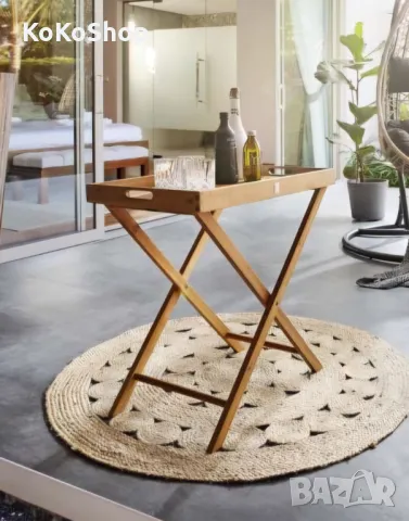 Маса от акация-68х42.5х68 см./сгъваема маса/помощна маса/