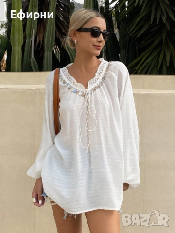 Бяла блуза, Нежна бяла риза, Елегантна блуза