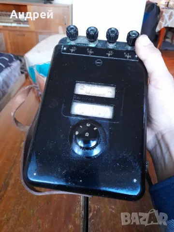 Стар уред за измерване на земно съпротивление, снимка 3 - Антикварни и старинни предмети - 49546023