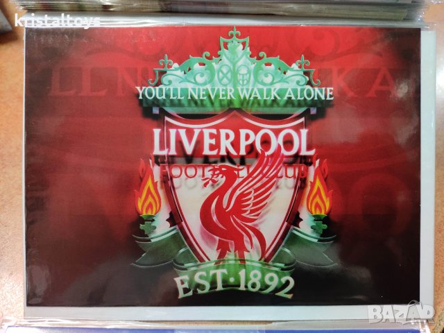 Детски картички с картинки на отбори - Ливърпул, Барселона, Ювентус, Челси, снимка 1