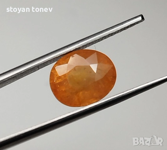 Лъчезарен спесартин гранат в ярко оранжево 2.50кт.! Нов!, снимка 3 - Други - 53398296