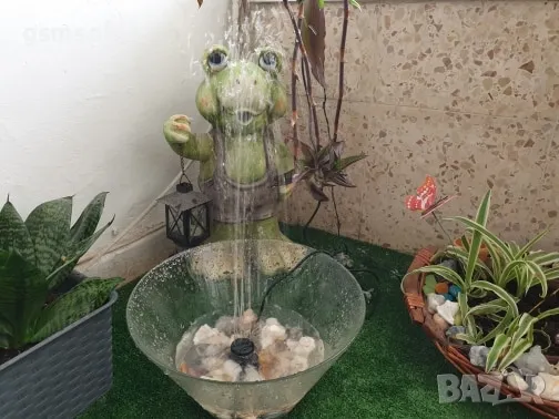 Соларно захранван градински шадраван, фонтан за декорация, снимка 7 - Други - 47745472