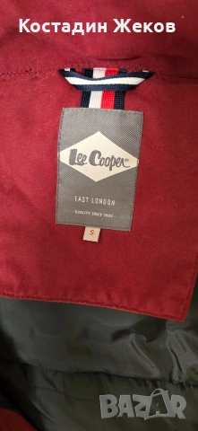  Мъжко оригинално късо зимно яке с капитуниран дизайн. Lee Cooper. Като ново. , снимка 11 - Якета - 53242401