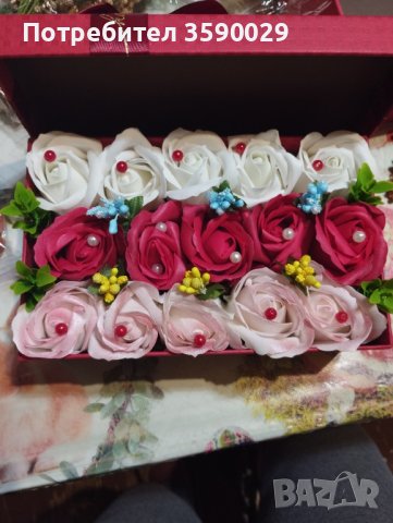Сапунени цветя, снимка 13 - Изкуствени цветя - 39946525