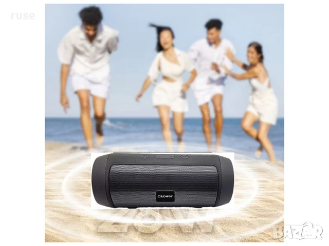 НОВИ! Bluetooth тонколонка с радио Crown, снимка 2 - Bluetooth тонколони - 50594242