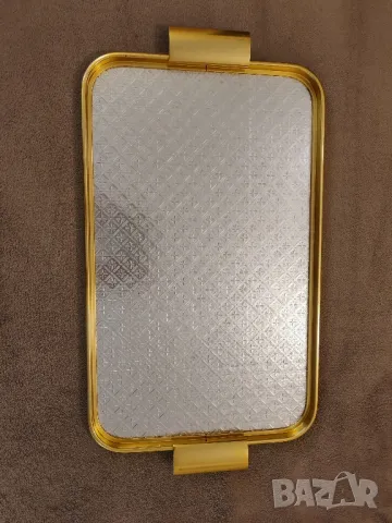 Стара алуминиева табла, поднос за сервиране. , снимка 2 - Антикварни и старинни предмети - 49634834