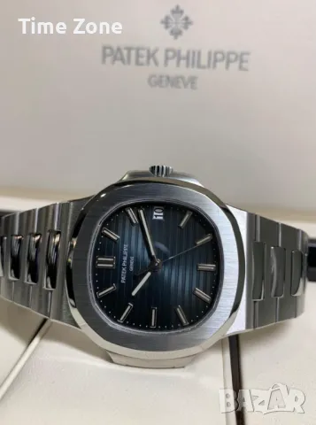 Patek Philippe Nautilus 40mm Steel Blue Dial Automatic Различни Варианти, снимка 6 - Мъжки - 48002610