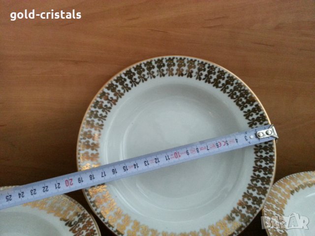 стар български порцелан  чинии дълбоки, снимка 4 - Антикварни и старинни предмети - 32439133