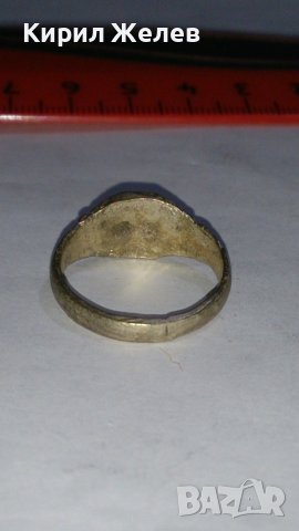 Стар пръстен уникат сачан с БУКВА Х - Ръчна ИЗРАБОТКА - 67151, снимка 4 - Антикварни и старинни предмети - 28993398