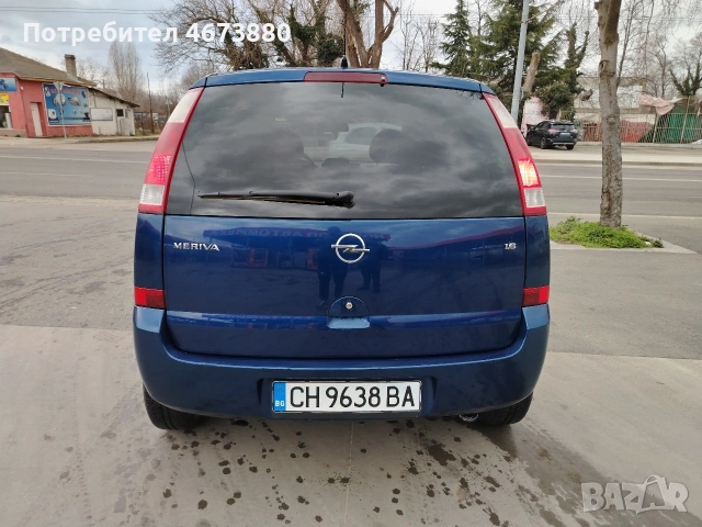 Opel Meriva 1.6 газ бензин 101кс 2004 гд, снимка 7 - Автомобили и джипове - 53562940