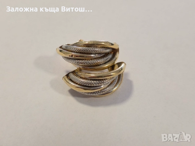 Златни обеци 14к 4.69гр., снимка 4 - Обеци - 51692103