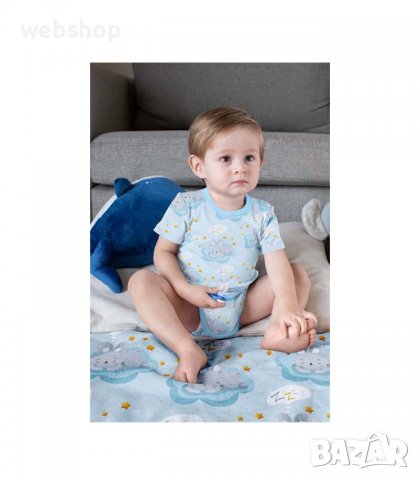 Детско Одеяло Шерпа Спящи Зайчета, снимка 4 - Спално бельо и завивки - 38822815