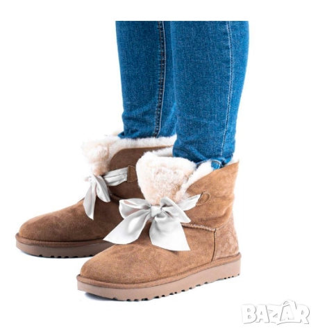 UGG Gita Мини Зимни Ботуши С Панделка номер 40 , снимка 3 - Дамски ботуши - 52577111