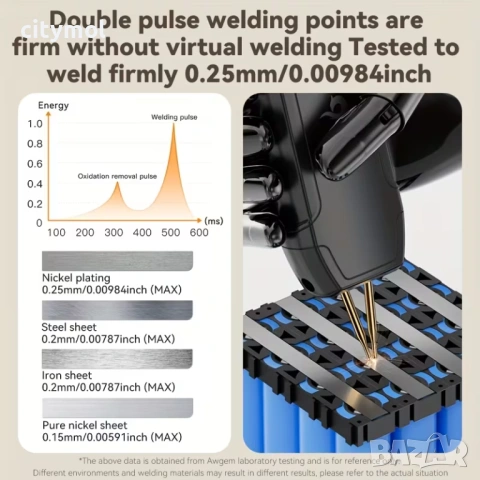 Апарат за точково заваряване, запояване на батерии, автоматичен и ръчен режим, 11 режима, 810А, снимка 12 - Поялници и запояване - 53419118
