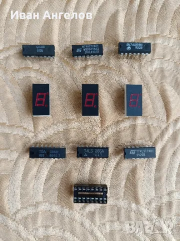 Нови интегрални схеми, индикатори и цокъл , снимка 1