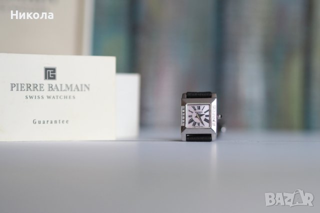 Pierre Balmain - дамски часвник с инкрустирани диаманти, снимка 3 - Дамски - 43446650