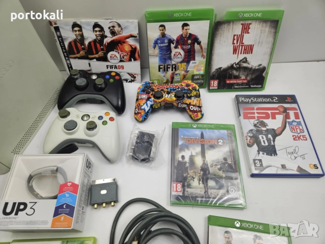Xbox 360 конзола джойстици игри кабели, снимка 2 - Xbox конзоли - 52534426