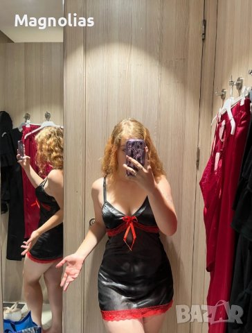 НОЩНА РОКЛЯ ОТ КОПРИЕН САТЕН БЕЗ РЪКАВИ НОЩНИЦА С V-ОБРАЗНО ДЕКОЛТЕ , снимка 7 - Други - 41589347