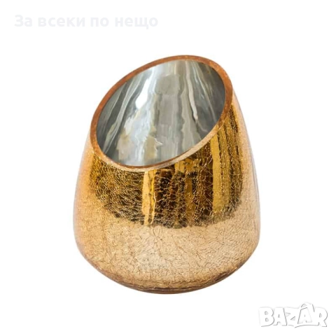 Златна асиметрична ваза, 13*18см Код P1454