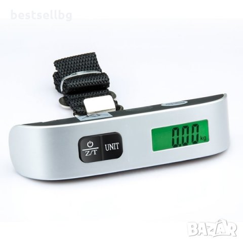 Дигитален електронен кантар за багаж 50кг електронен термометър ръчен багаж покупки риба тегло куфар, снимка 8 - Везни - 24189925