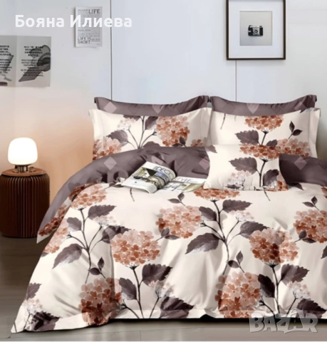 Луксозни двулицеви спални комплекти 6 части , снимка 12 - Спално бельо - 51566899