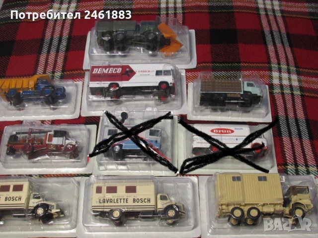 1/43 метални колекционерски колички/камиони Hachette Berliet 8 броя