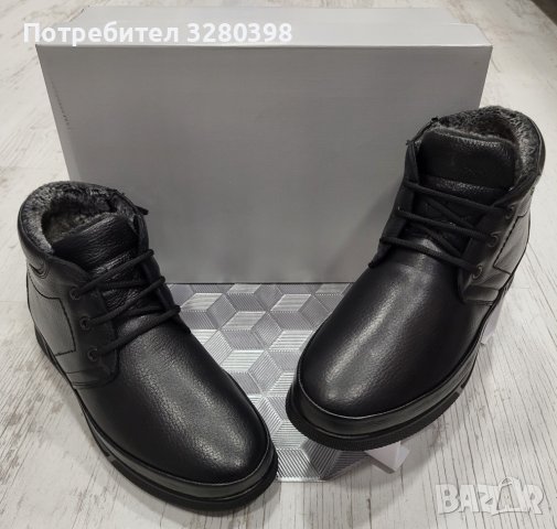 Мъжки зимни боти от естествена кожа произведени в България, снимка 2 - Мъжки боти - 43488735
